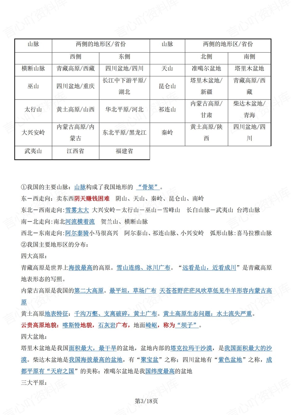 初中地理-八年级上章节知识点梳理归纳新星球初二上插图初中地理2