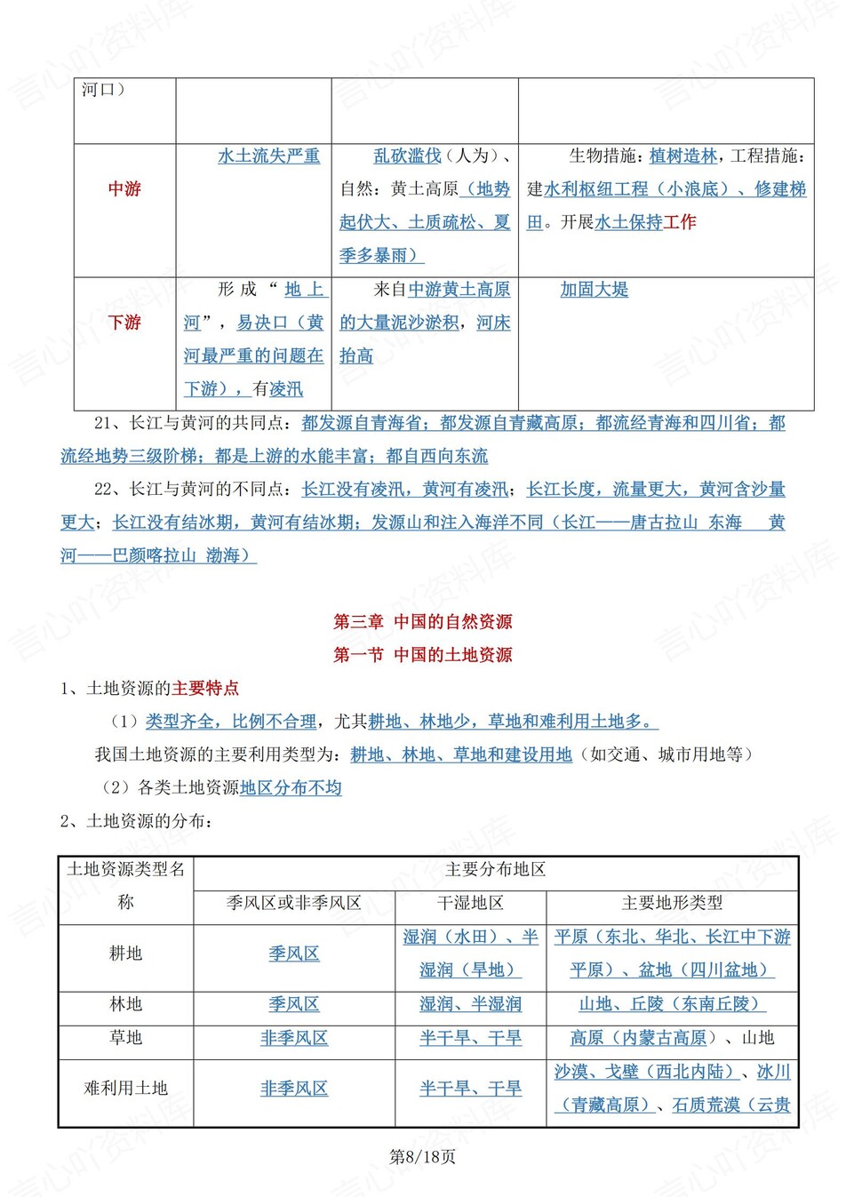 初中地理-八年级上章节知识点梳理归纳新星球初二上插图初中地理4