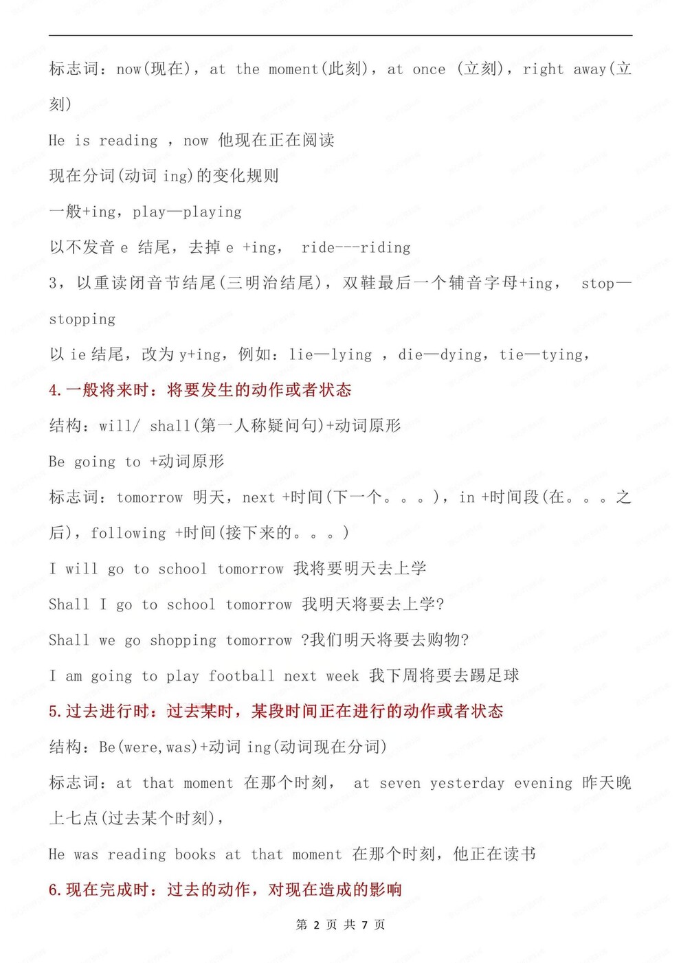 初中英语-九年级全册重点语法知识梳理归纳人教版初三上下（全）插图初中英语1