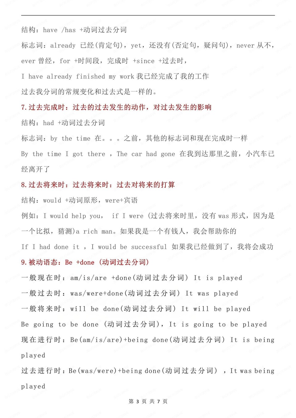 初中英语-九年级全册重点语法知识梳理归纳人教版初三上下（全）插图初中英语2