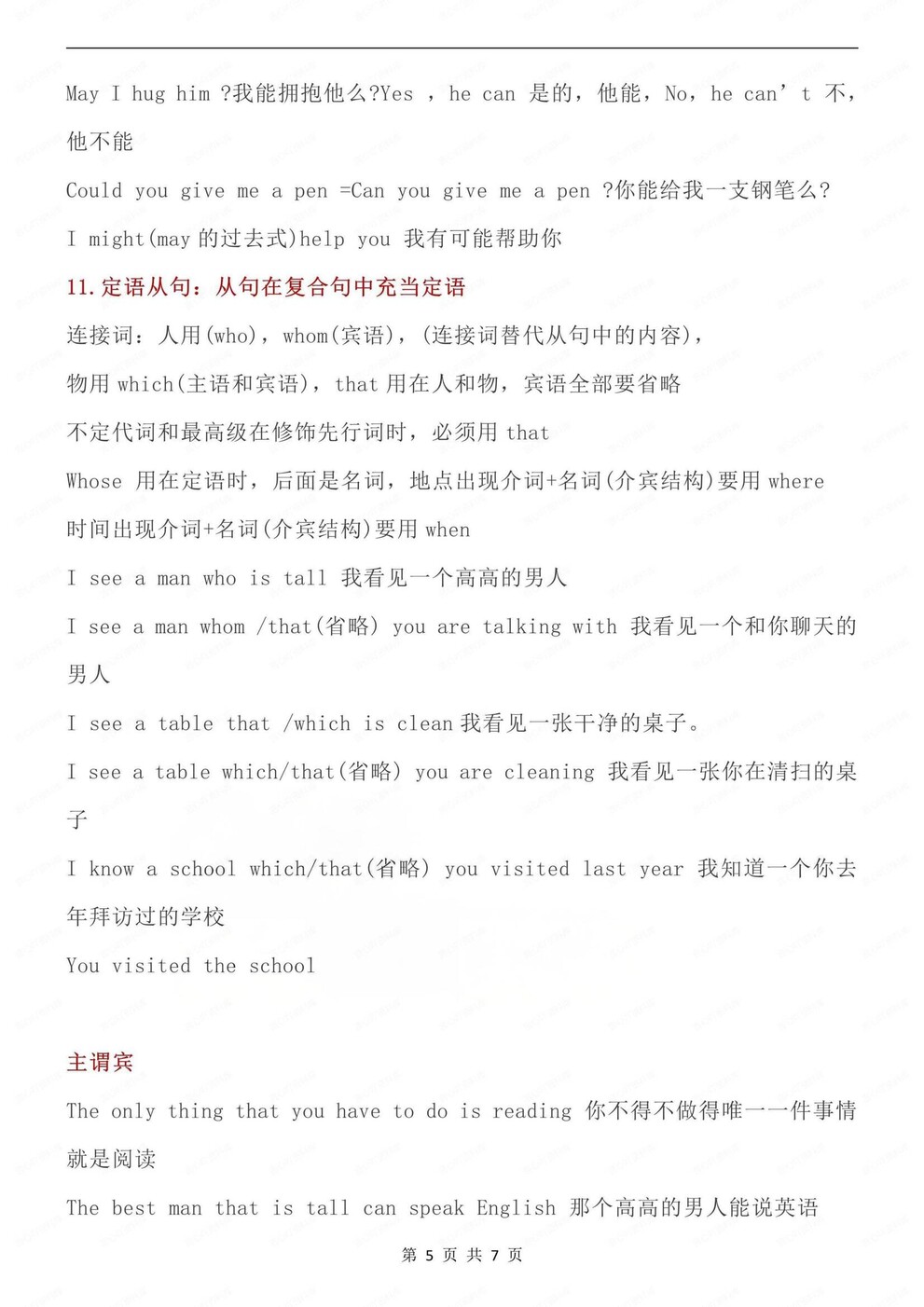 初中英语-九年级全册重点语法知识梳理归纳人教版初三上下（全）插图初中英语4