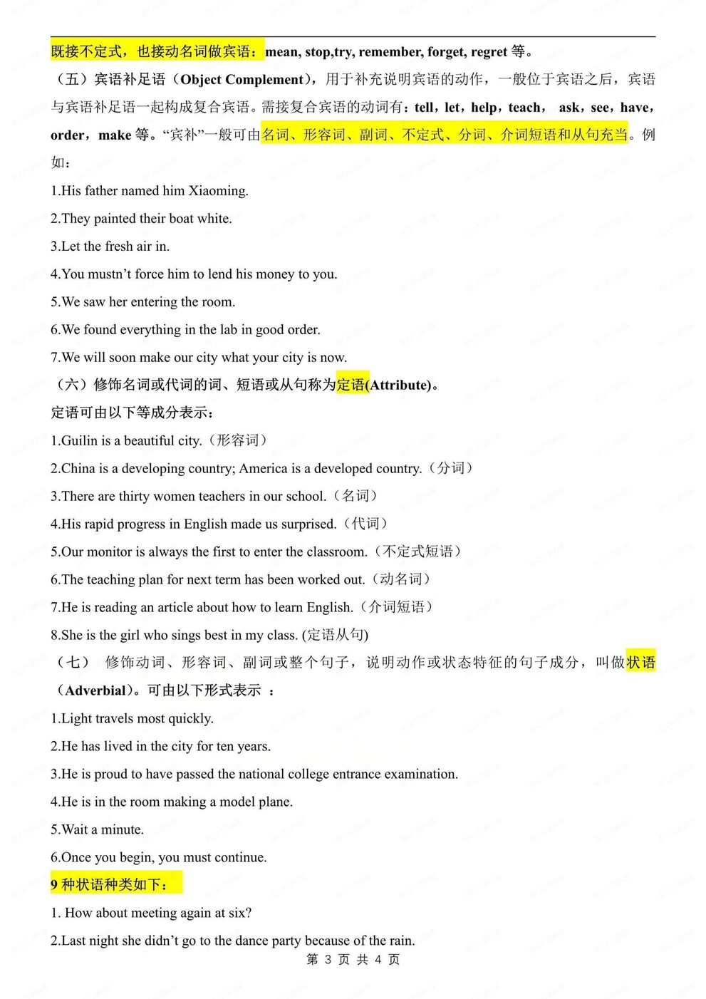 初中英语-语法结构精简知识汇总语法专项归纳（全）插图初中英语2