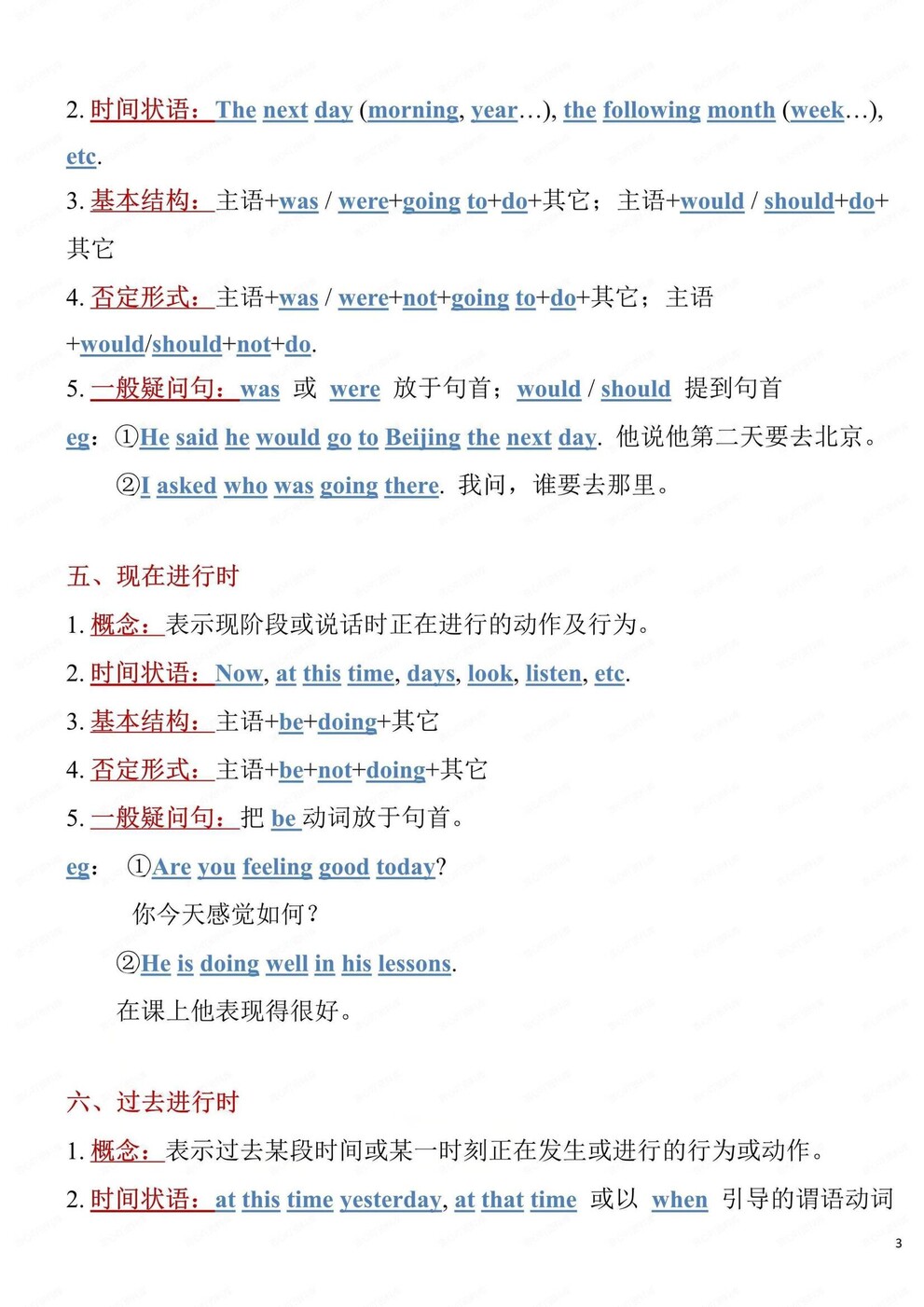 初中英语-时态结构8大时态结构归纳总结语法专项复习（全）插图初中英语2