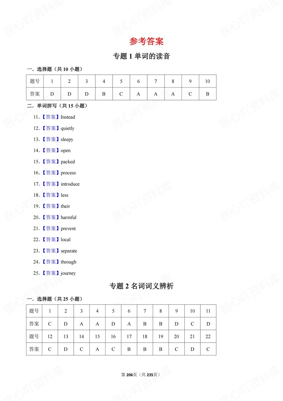 初中英语-中考专项21大专项真题练习含答案插图初中英语7