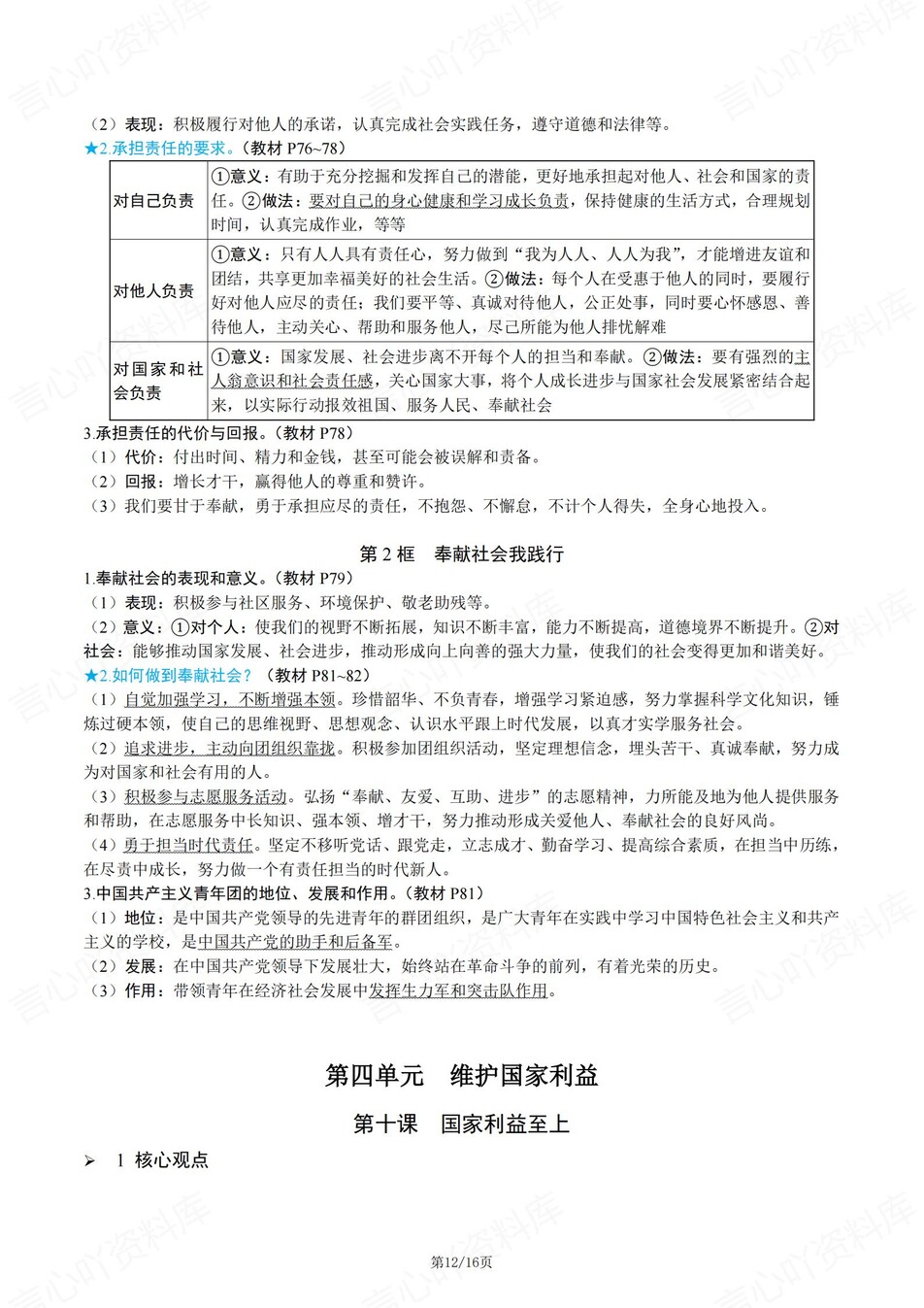 初中道法-八年级上章节同步知识总结梳理新统编初二上专项插图初中道法7