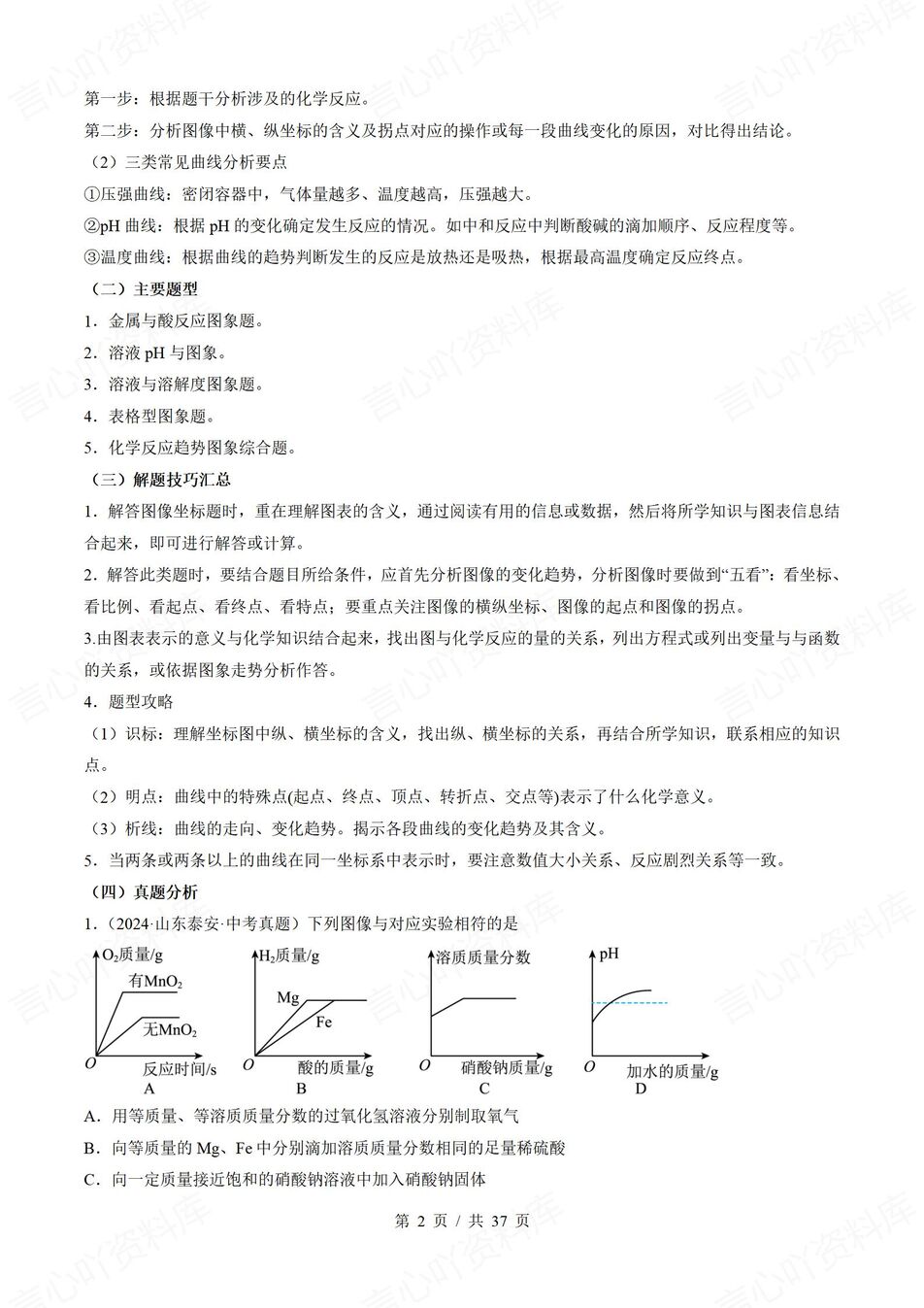 初中化学-2025中考重难题型解题技巧1插图初中化学1