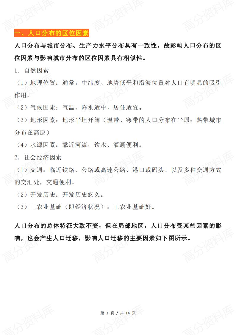 高中地理 | 13大高考地理常见区位因素分析插图高中地理1