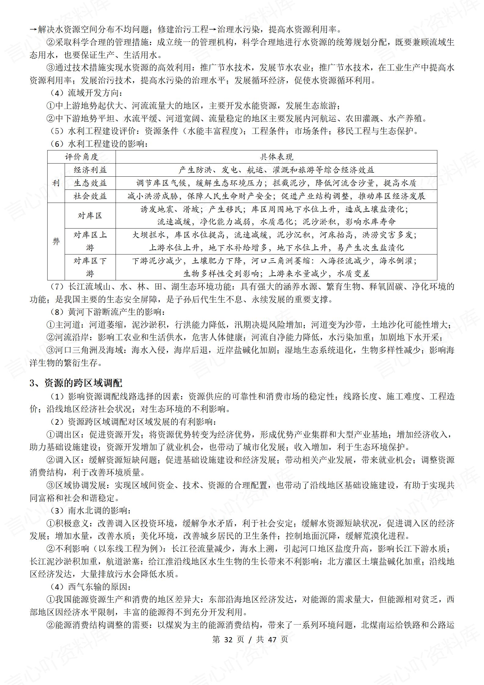 高中地理-高考最后90天必背知识要点插图高中地理6