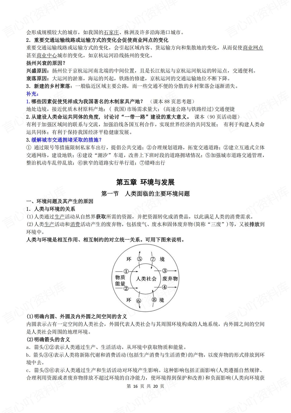 高中地理-必修二章节知识点归纳梳理插图高中地理7