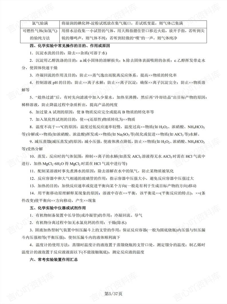 高中化学 | 实验简答题答题规范解题策略插图高中化学4