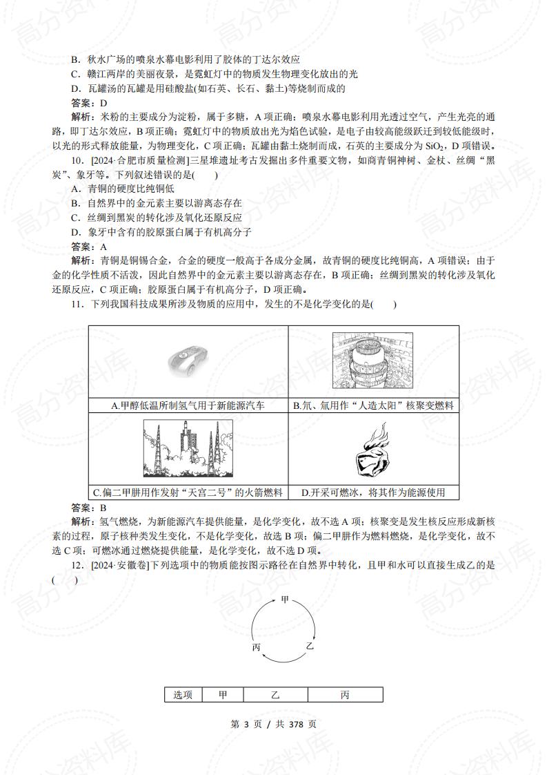 高中化学-一轮复习微专题小练习64个专题插图高中化学2