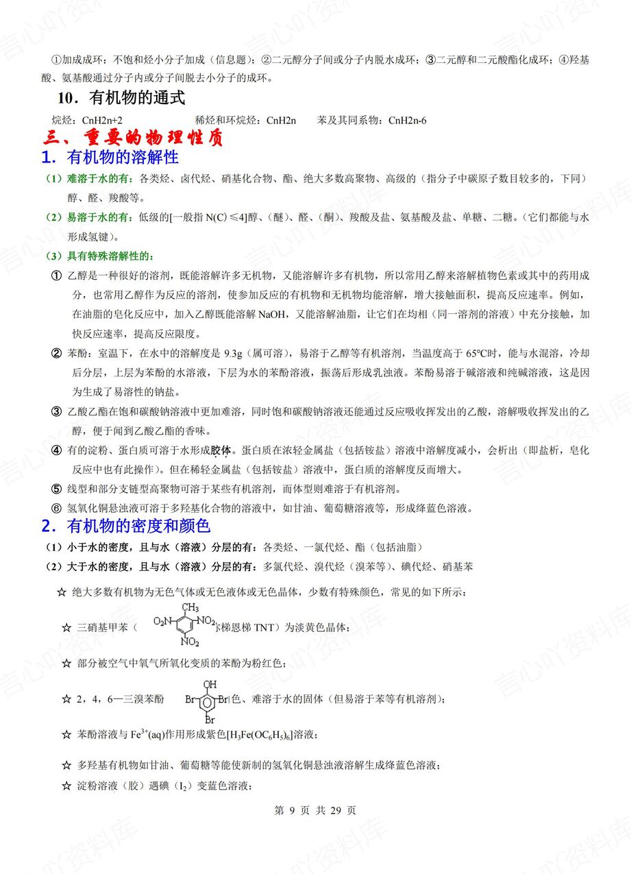 高中化学-高考有机化学知识点梳理插图高中化学4