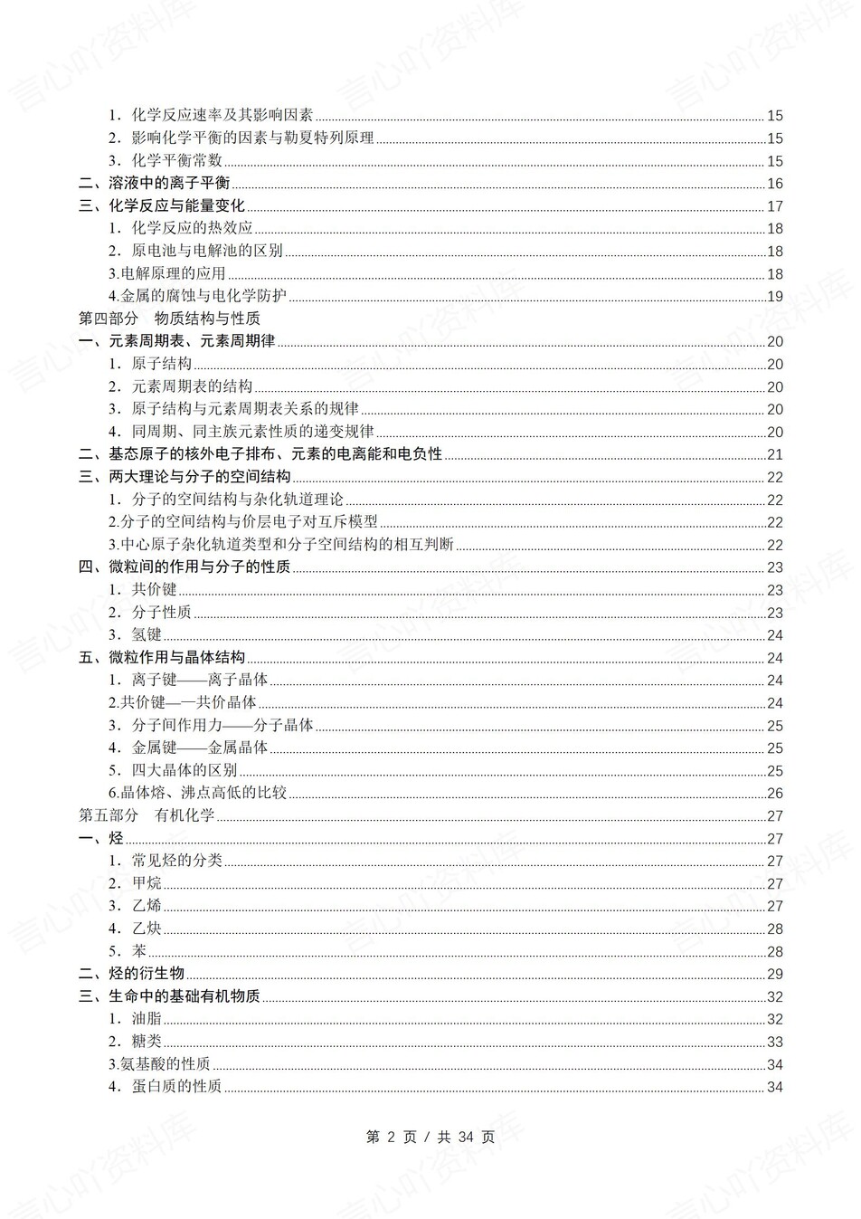 高中化学-必修选必5大板块知识背记归纳插图高中化学1