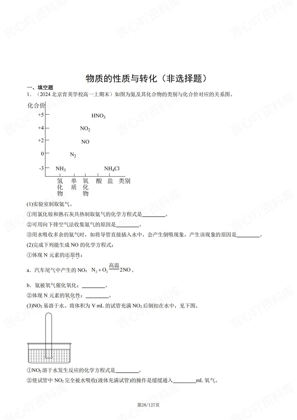 高中化学-高一上期末章节综合测试解析鲁教版插图高中化学5