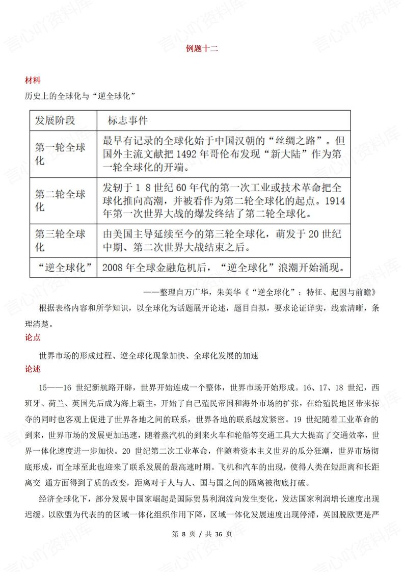 高中历史 | 40道典型论述题例题解析汇总插图高中历史4