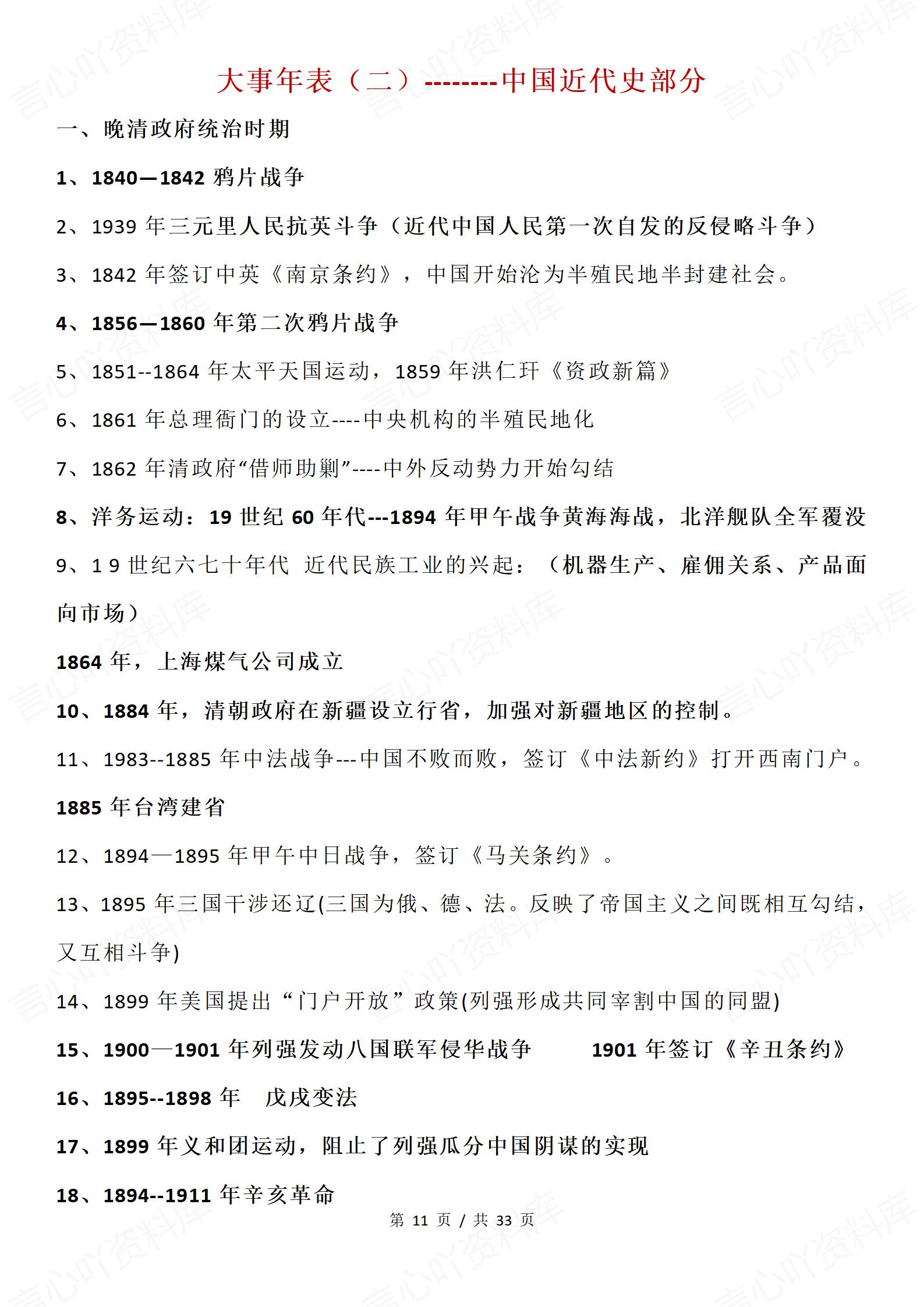 高中历史 | 中外历史大事年表汇总梳理归纳插图高中历史2