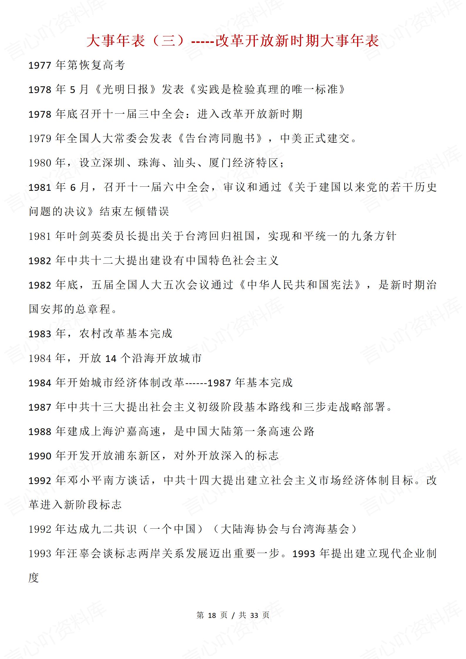 高中历史 | 中外历史大事年表汇总梳理归纳插图高中历史4