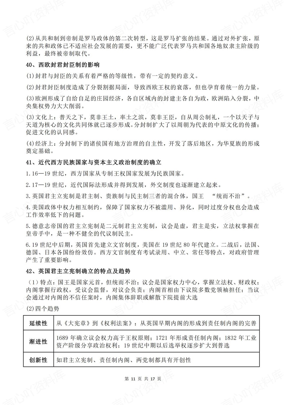 高中历史-高考复习60个核心考点汇总插图高中历史6