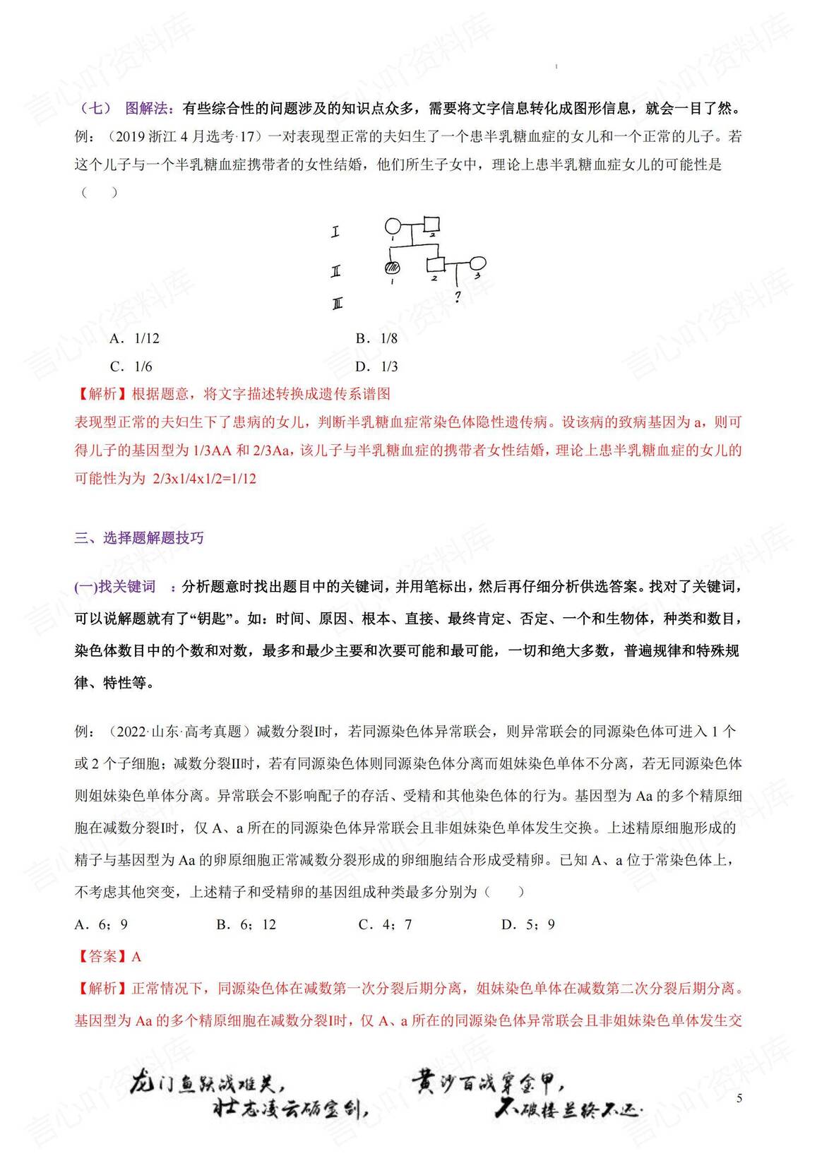 高中生物-考前综合复习插图高中生物5
