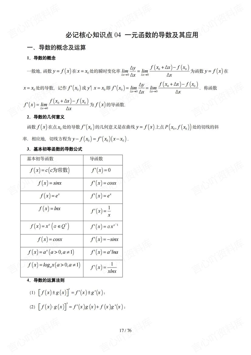 高中数学 | 11知识点梳理归纳高考复习总结插图高中数学3