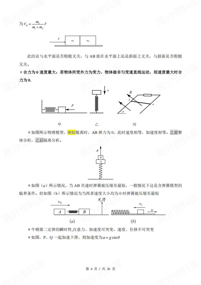 高中物理 | 高考复习13板块知识规律梳理插图高中物理3