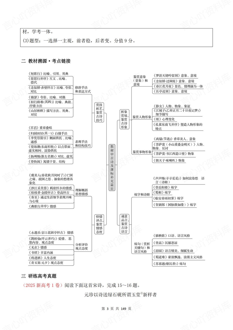 高中语文-古诗文高考古诗文阅读专项插图高中语文2