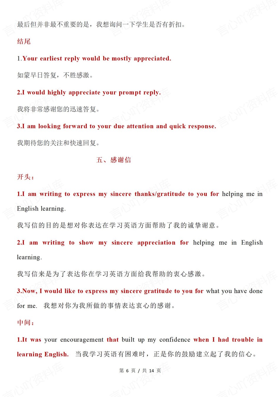 高中英语-应用文写作12大高考写作模版汇总插图高中英语4