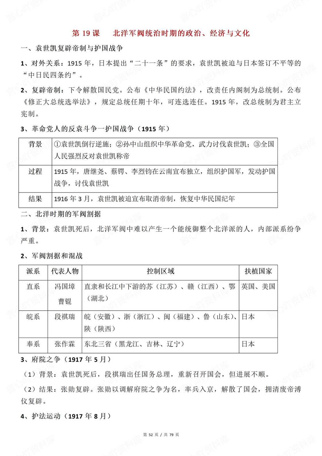 高中历史 | 中外历史纲要上高频考点集锦插图高中历史5