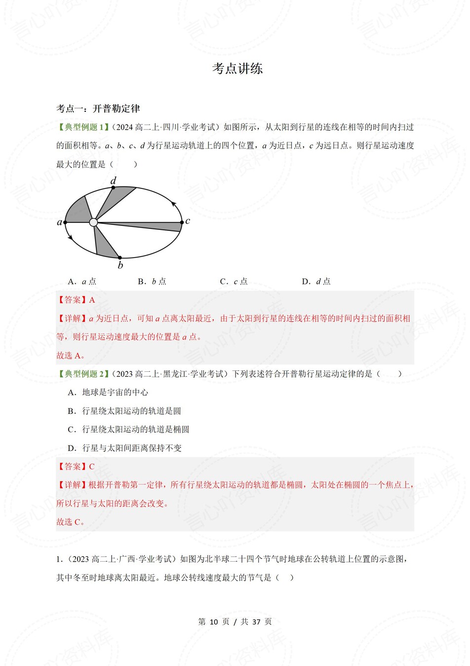 高中物理-学业水平合格考总复习知识梳理考点总结学业测试学考会考选考插图高中专题专项8
