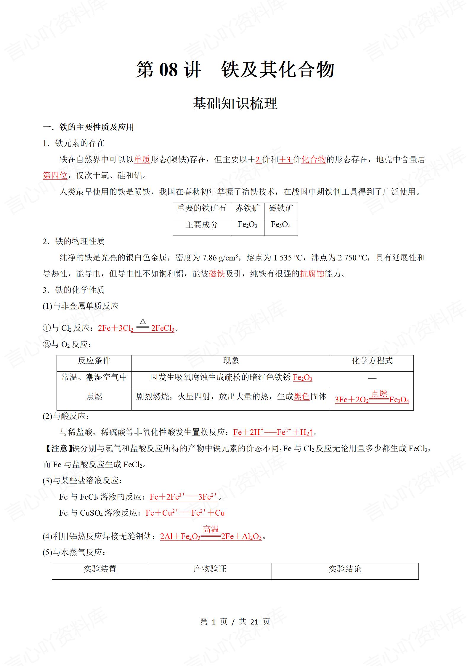 高中化学-学业水平合格考总复习知识梳理考点总结学业测试学考会考选考插图高中专题专项7