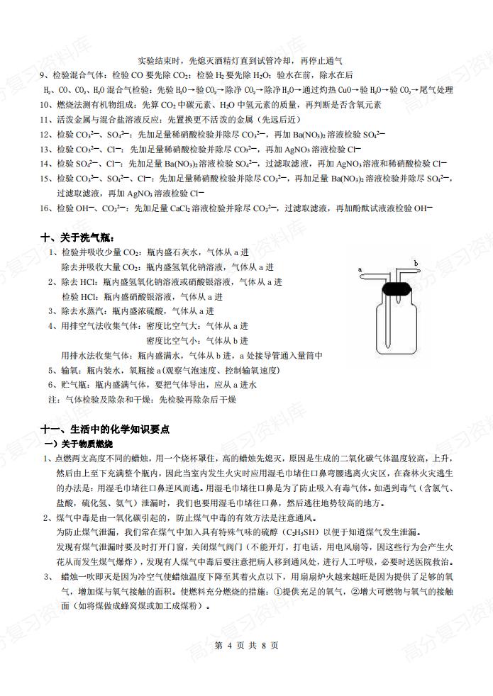 初中化学-物质俗名+颜色+用途插图初中化学3