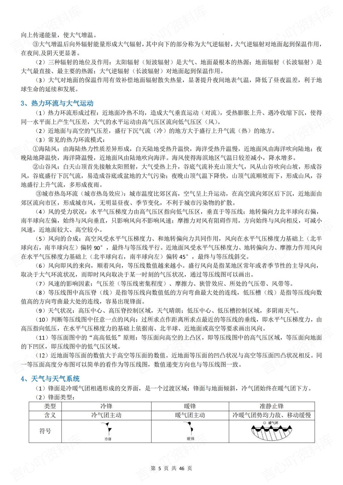 高中地理-2025高考20专题考前必背知识梳理插图高中地理4