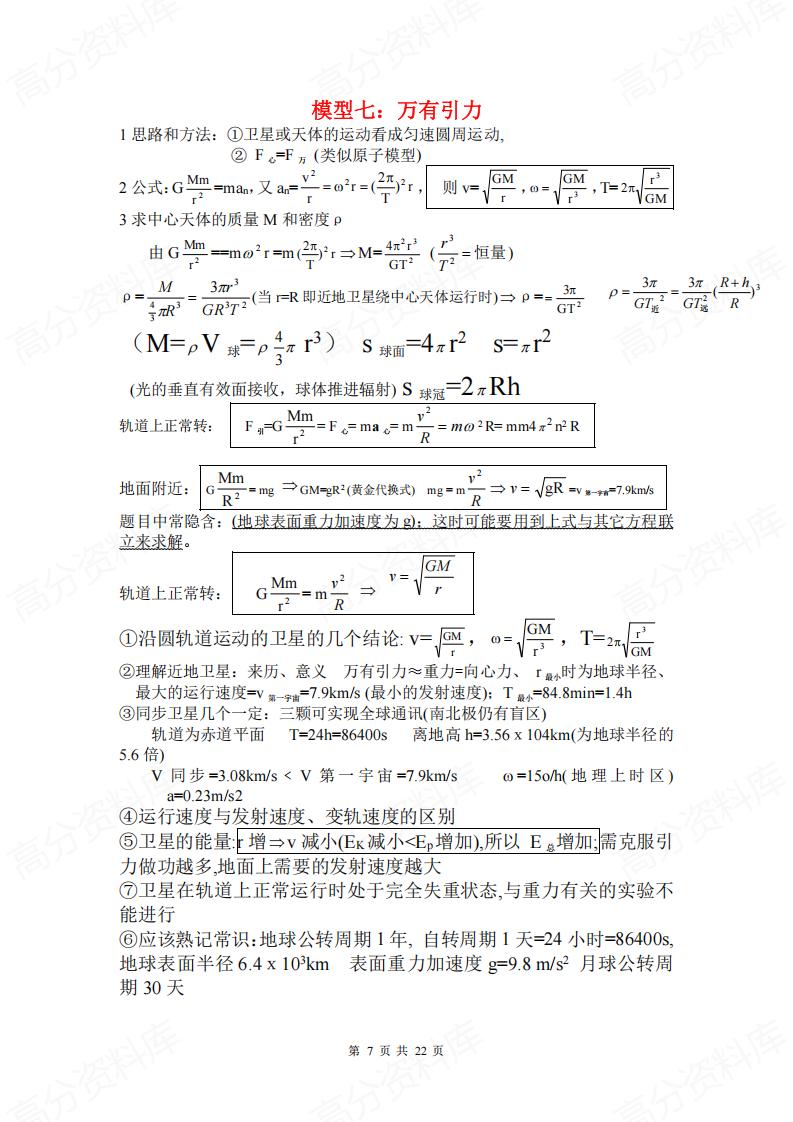 高中物理-常用24个物理模型插图高中物理6