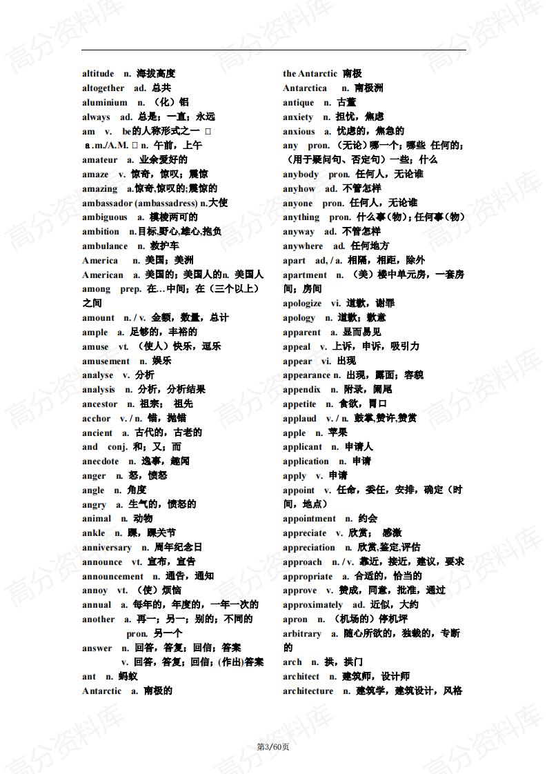 高中英语-新高考英语词汇3500及360个短语和400阅读理解高频难词插图高中英语2