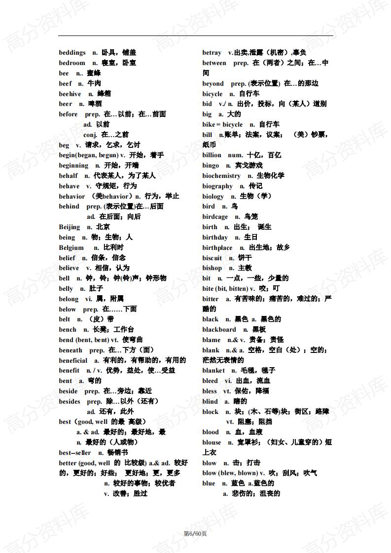 高中英语-新高考英语词汇3500及360个短语和400阅读理解高频难词插图高中英语5