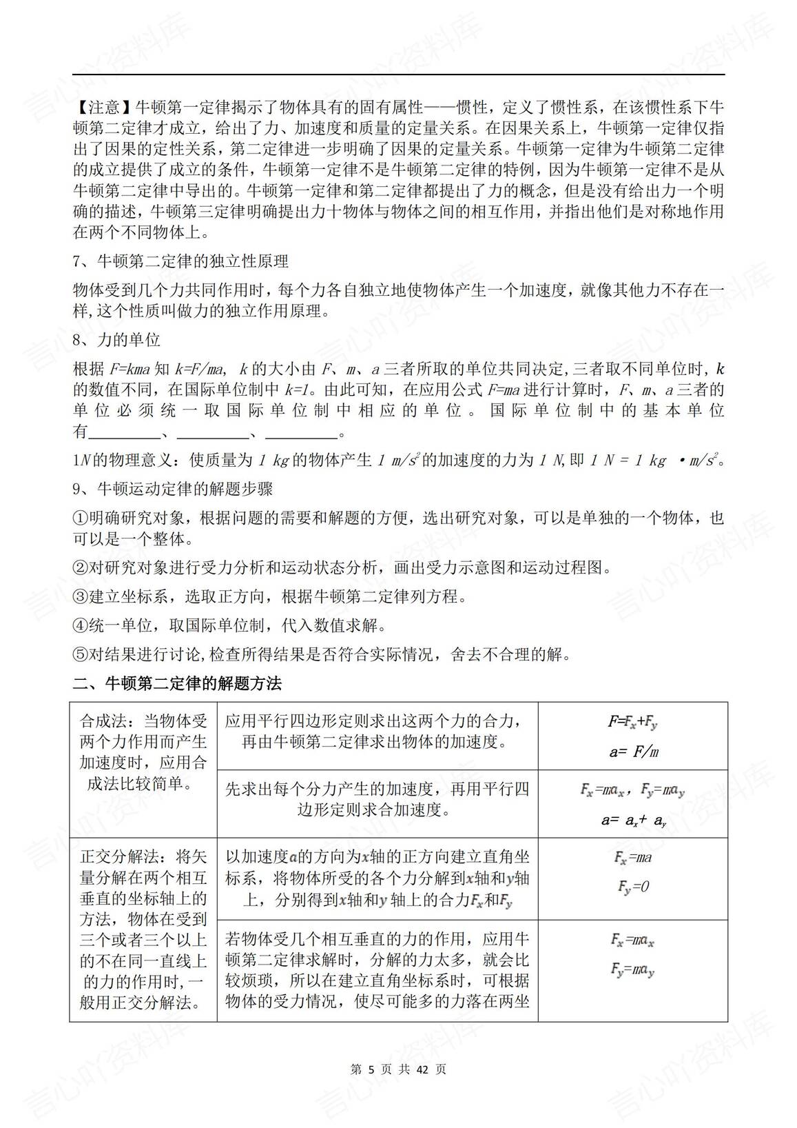 高中物理-2025高考物理《运动和力的关系》专题训练（含答案解析）插图高中物理4