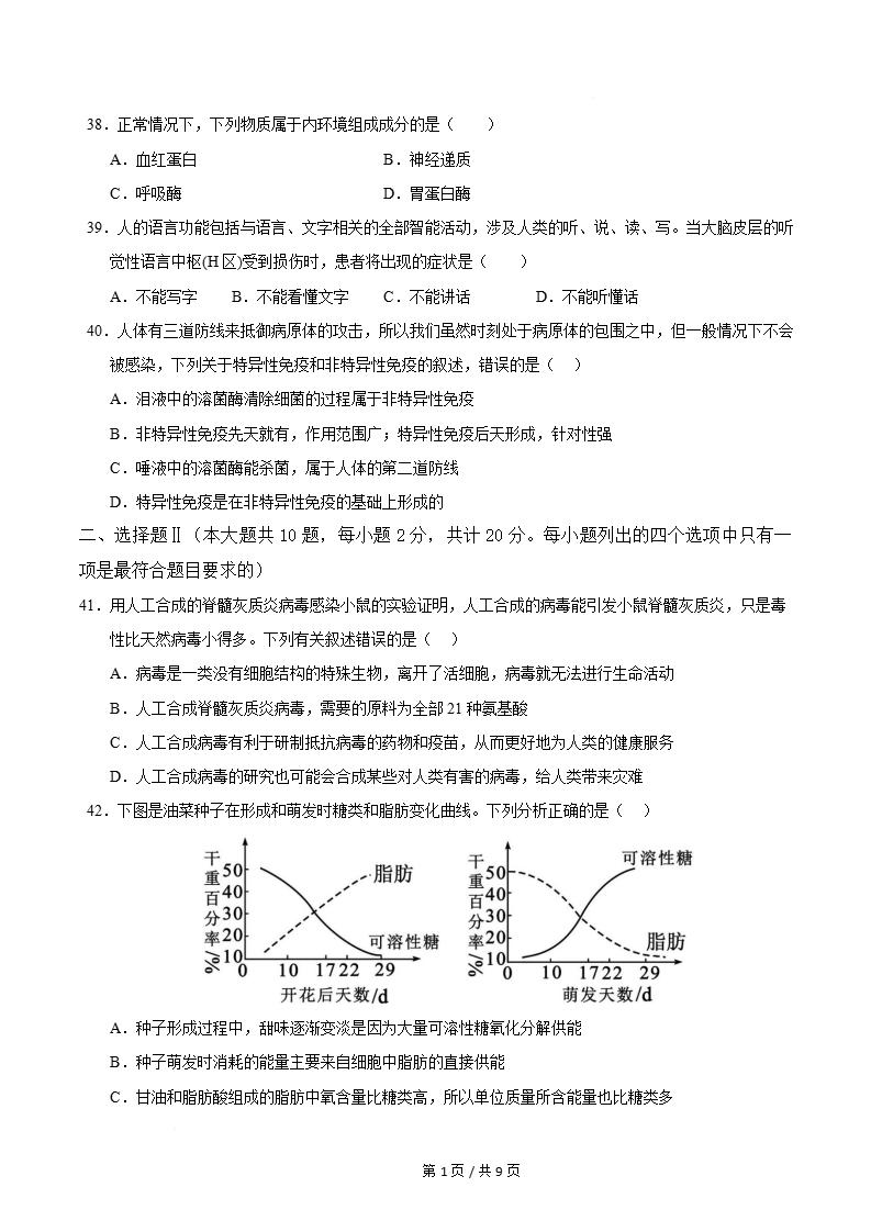 广东省2026年高中合格考模拟试卷学考会考高中水平合格性考测试答案解析测试插图会考试卷专项7