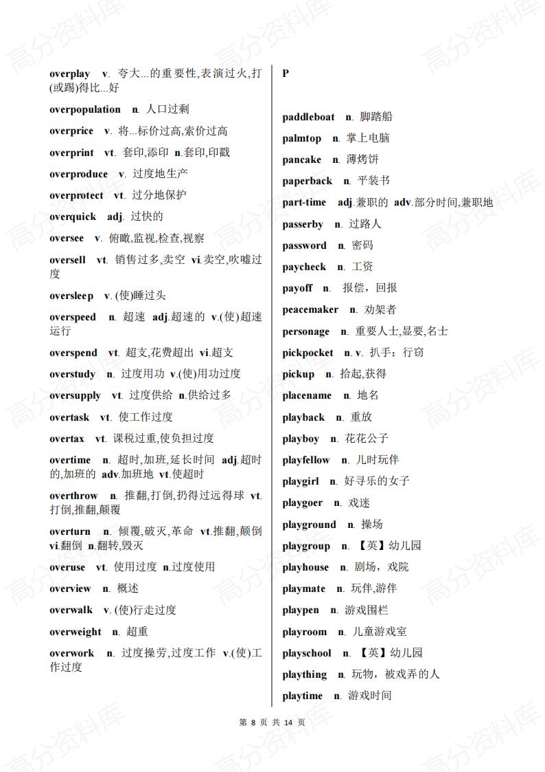 高中英语-合成词分类汇总插图高中英语7