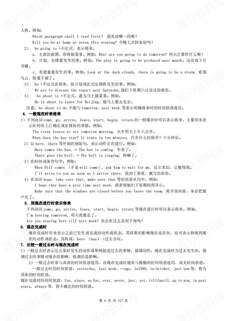 高中英语-语法总结大全完整版插图高中英语5