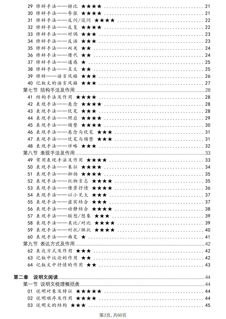 初中语文-现代文阅读理解答题技巧阅读公式插图初中语文1