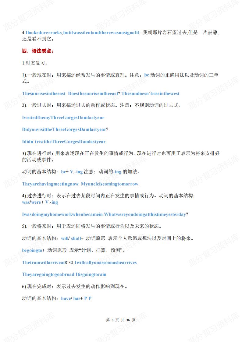 初中英语-外研版9年级初三上册知识点总结插图初中英语2