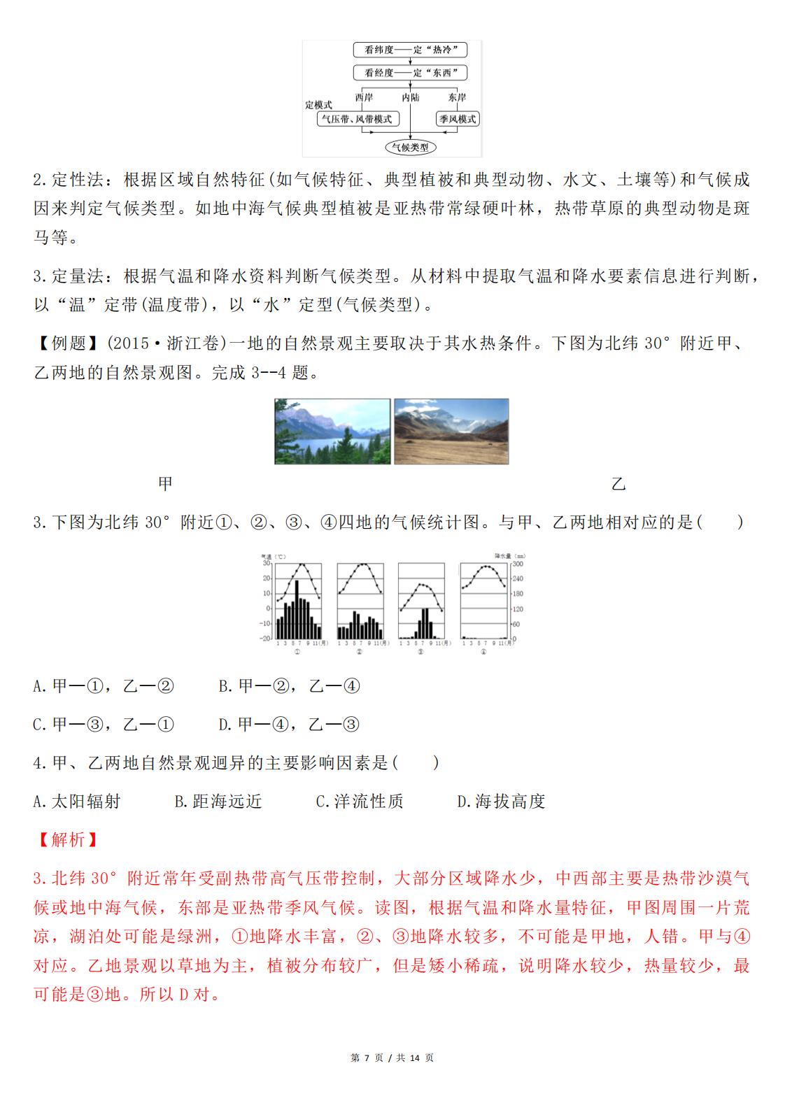 高中地理-高考地理事项判读类解题技巧插图高中地理6