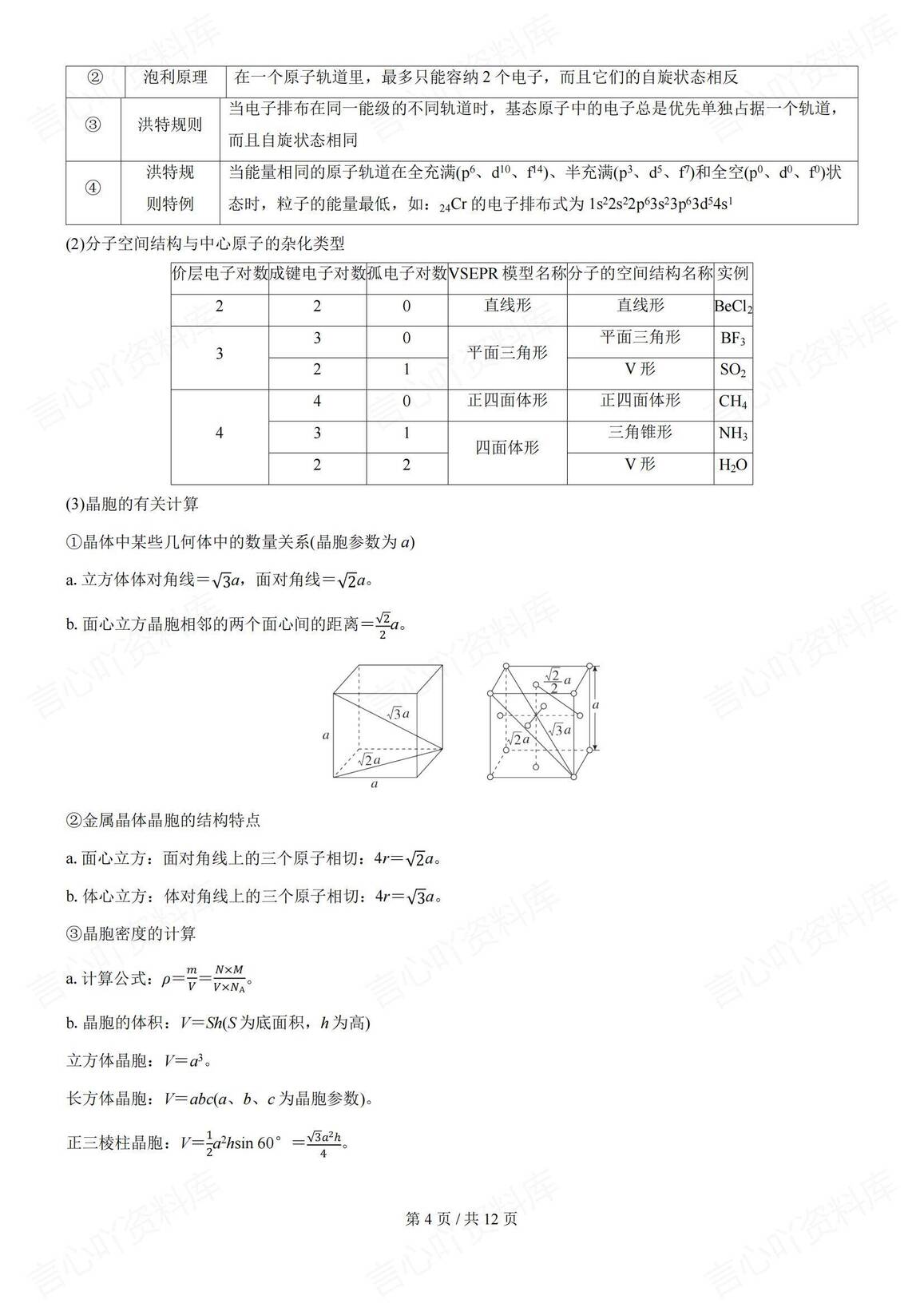 高中化学-2025届高考化学考前记忆超级素材资料插图高中化学3