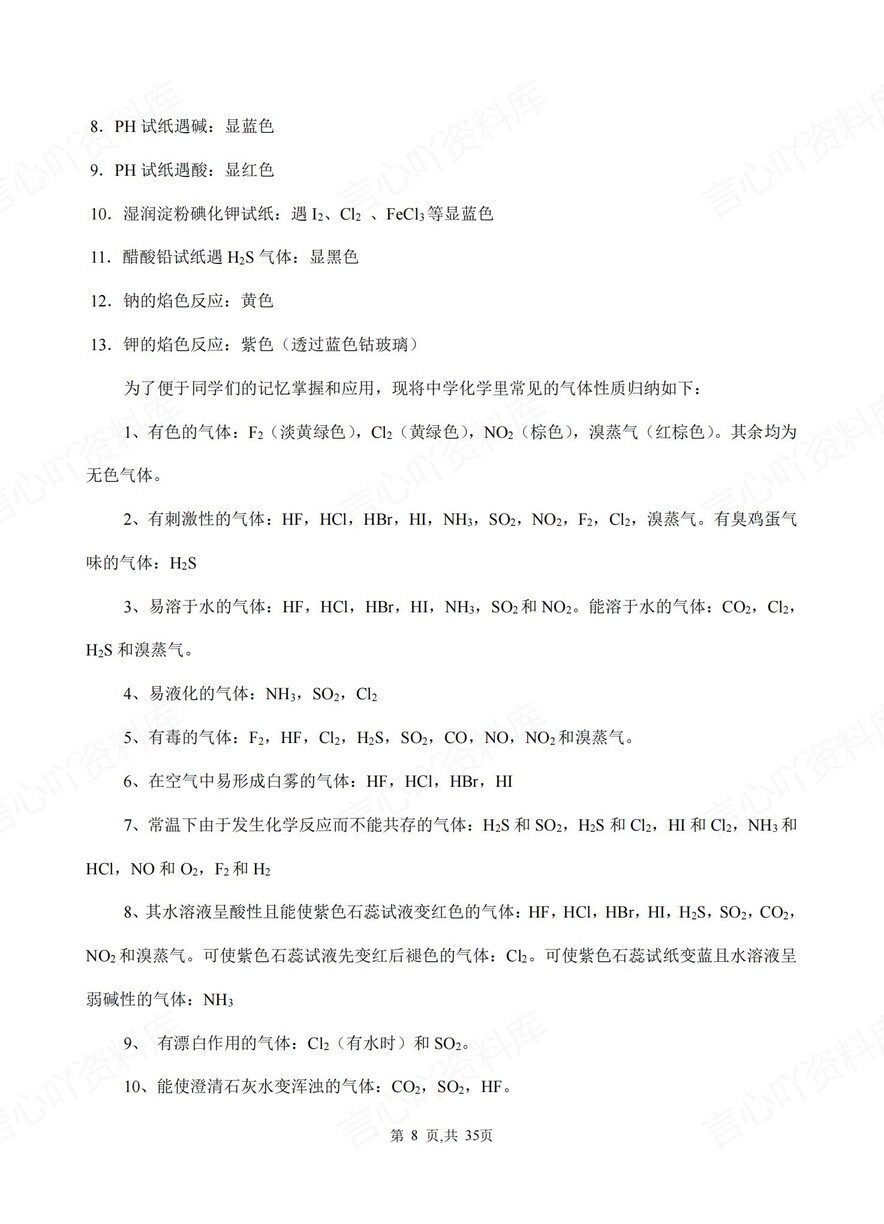 高中化学-高考常用化学反应方程汇总复习插图高中化学7