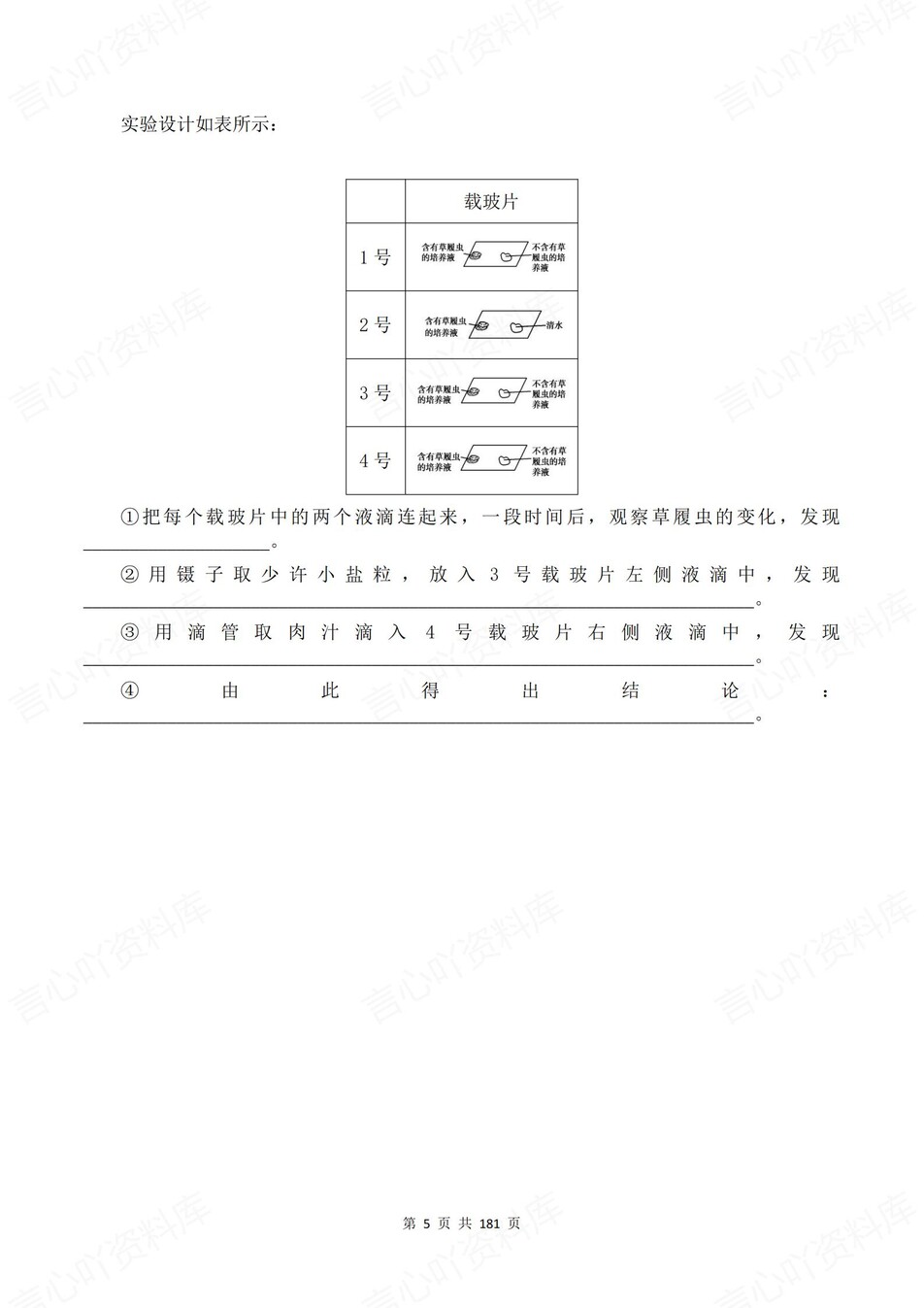 高中生物-必修一逐课知识考点练习含解析插图高中生物4