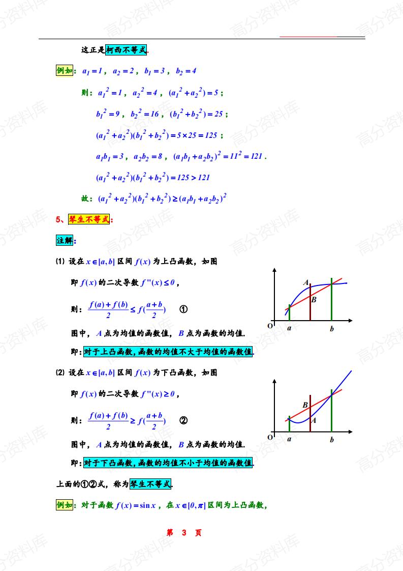 高中数学-不等式基础必备插图高中数学2