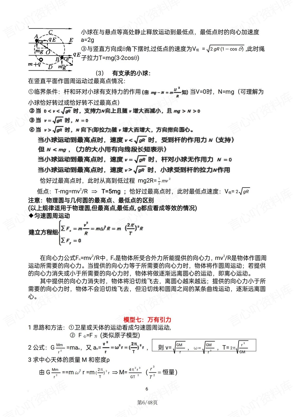 高中物理-高考常用模型/解题技巧/二级结论插图高中物理5