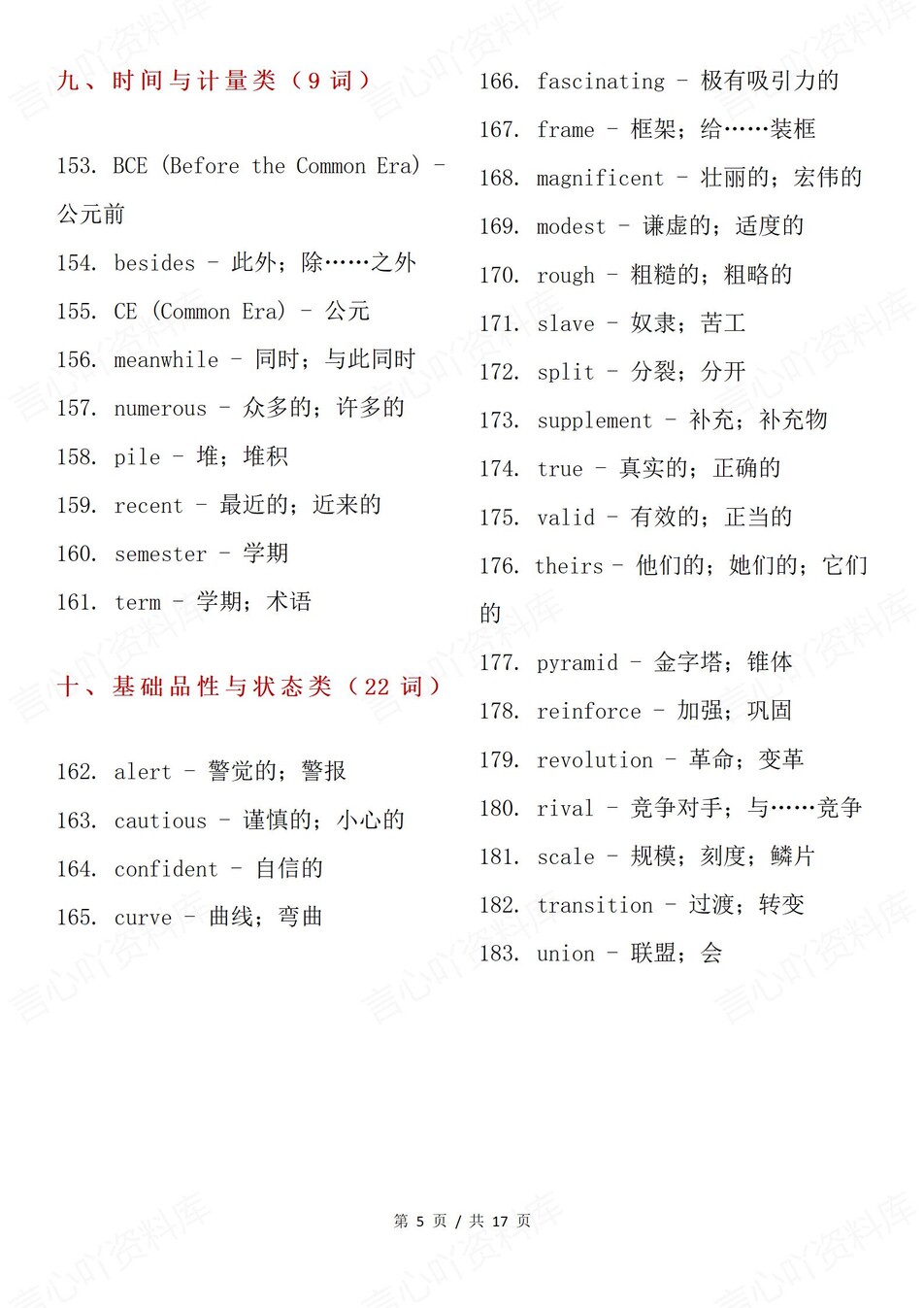 高中英语-25版课标词汇新增单词表归纳插图高中英语4