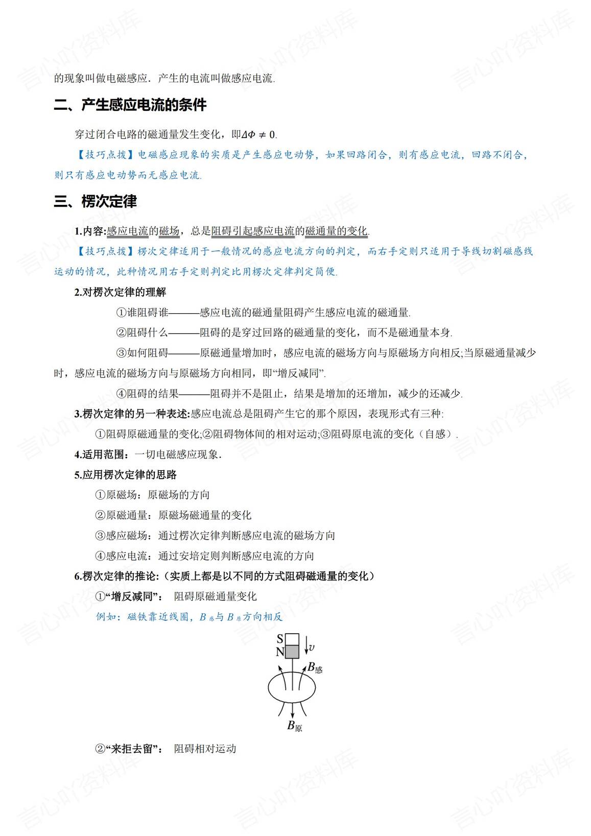 高中物理-电磁感应专项知识点题型汇总插图高中物理1