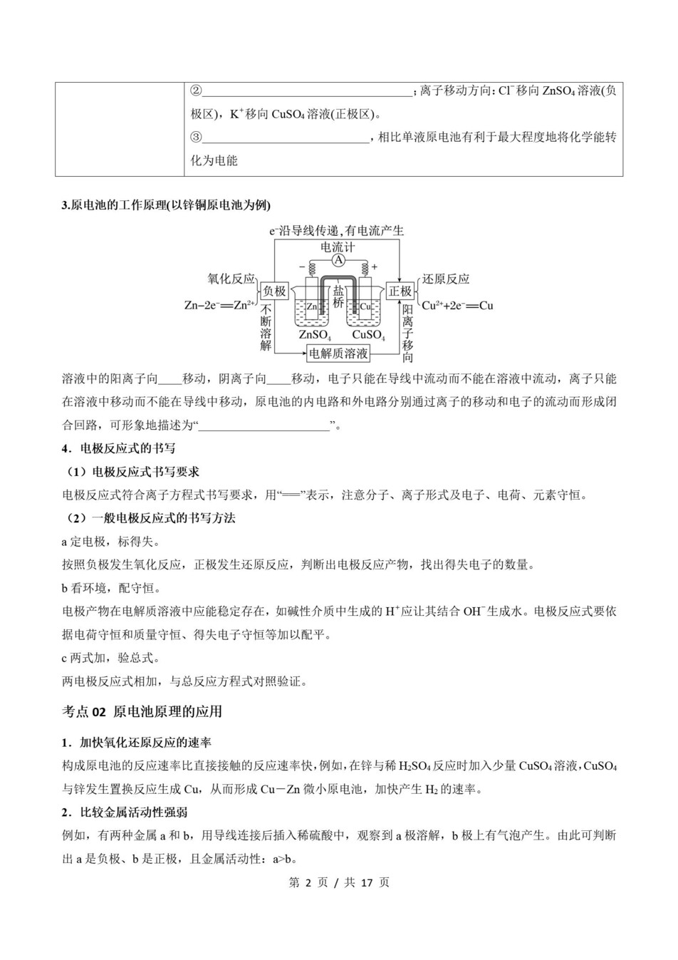高中化学 | 高二上期末考点梳理知识清单苏教版插图高中考点专项2